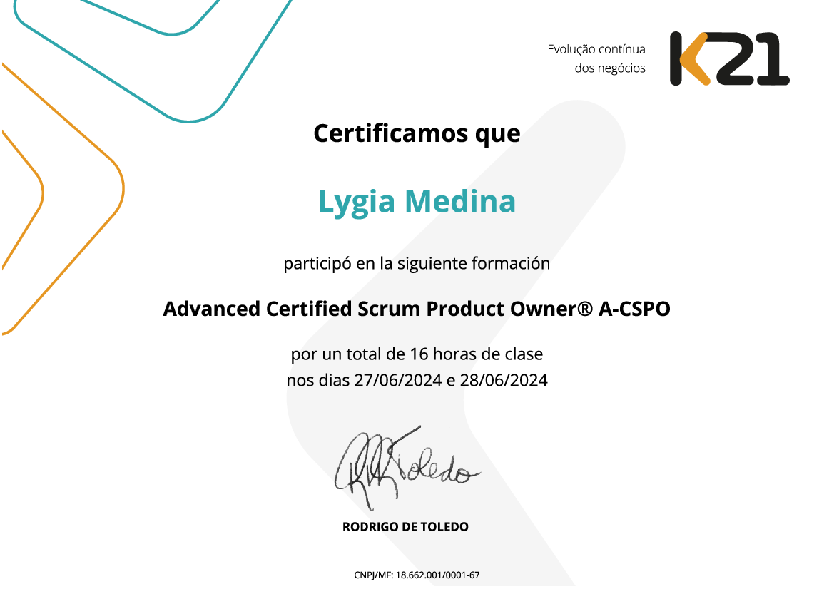 Certificado K21